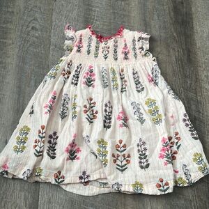 Baby Girls Stevie flower Dress - Pink chicken
